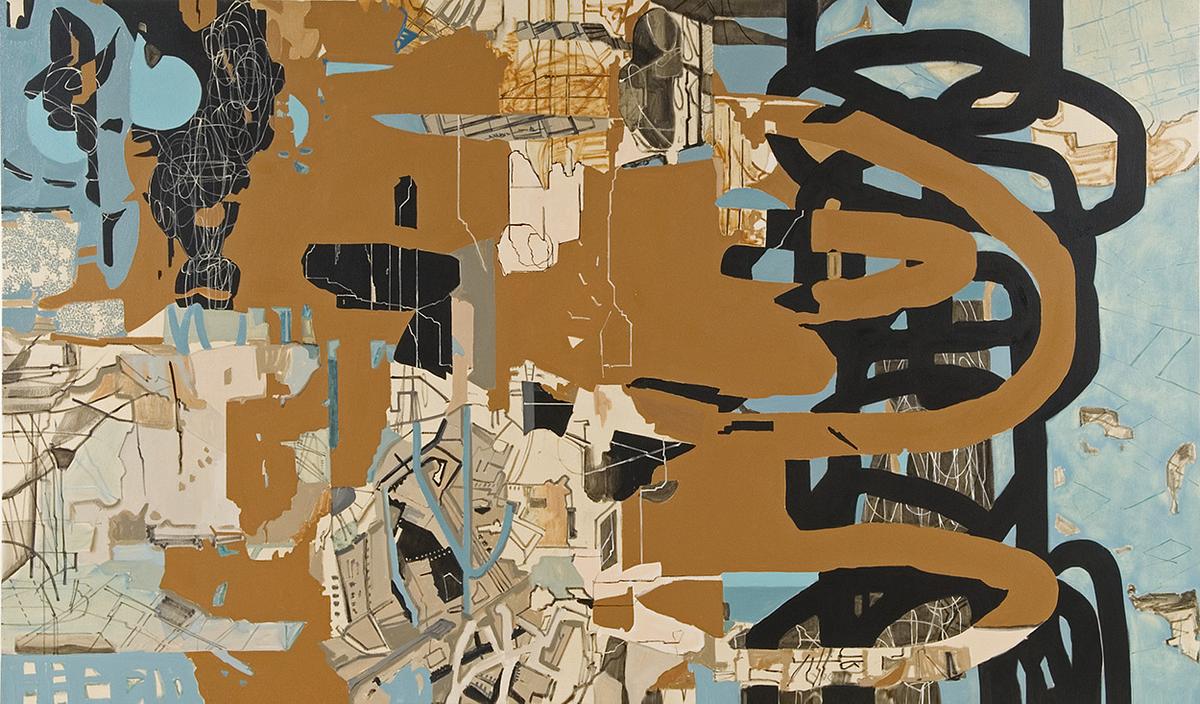 The Country Inside painting, contemporary abstract painting,