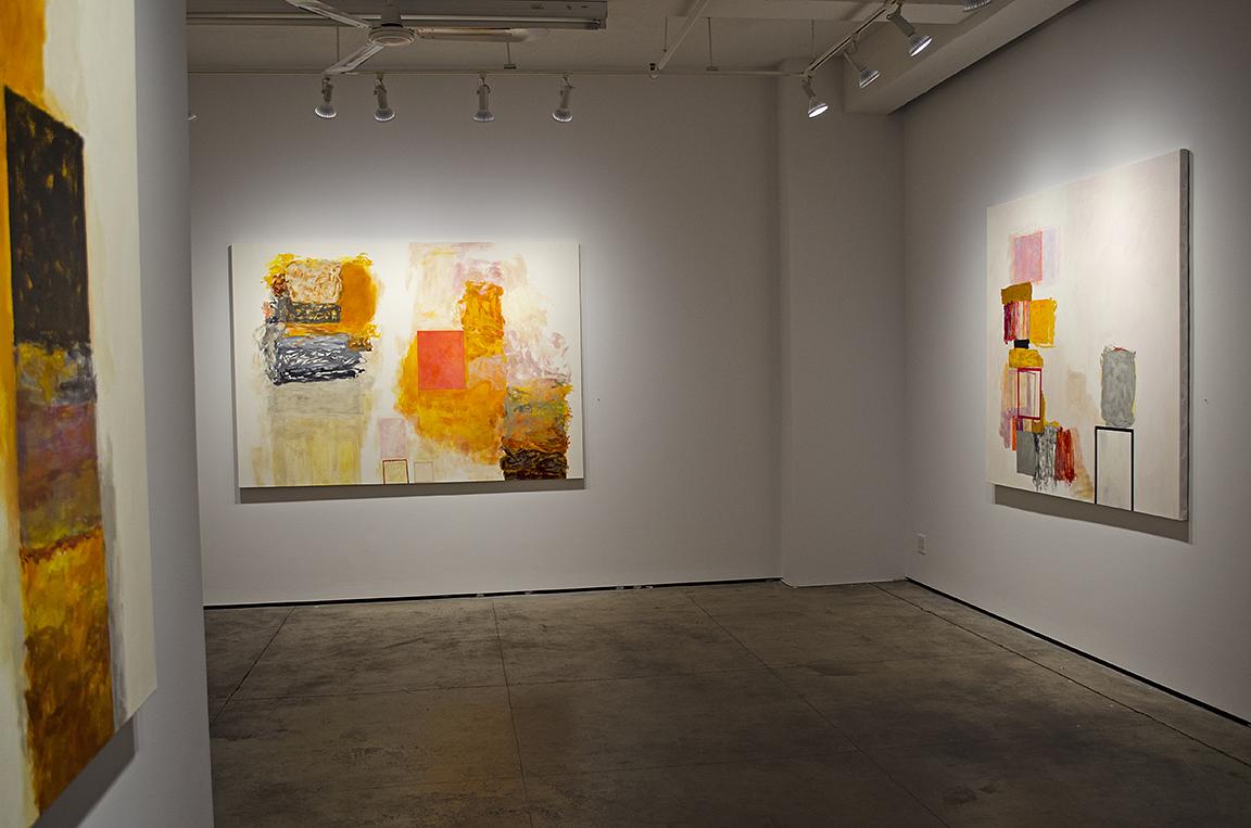 'Day's Debris', and 'Bits and Pieces', oil on canvas