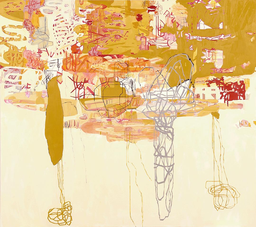 Minefield oil painting