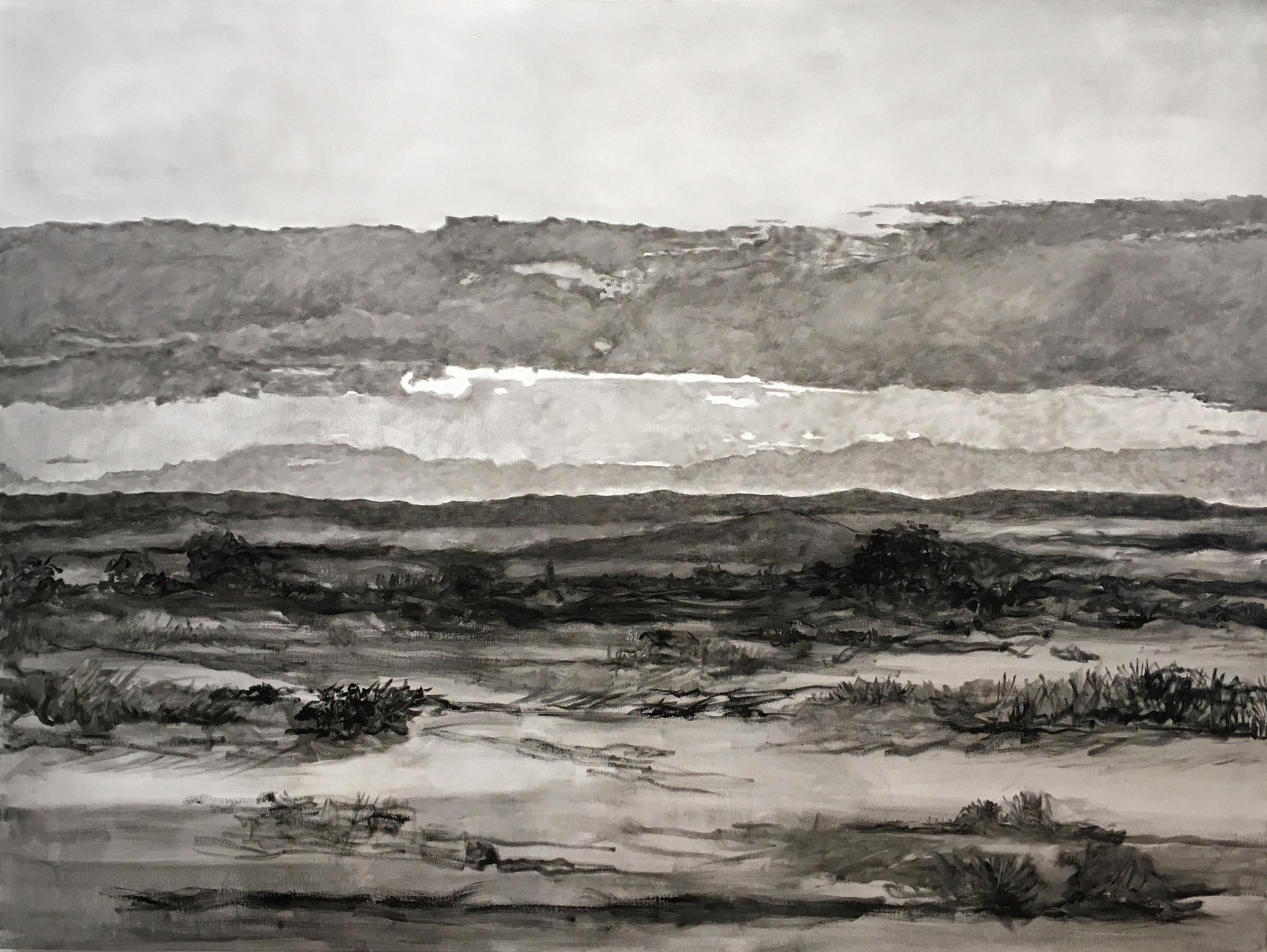 contemporary art, landscapes, skyscapes, contemporary painting, black and white paintings, sunsets