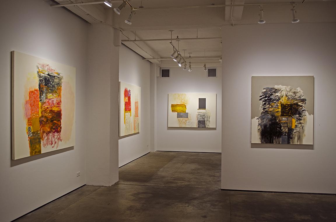 Paintings at Kathryn Markel Fine Arts exhibit.