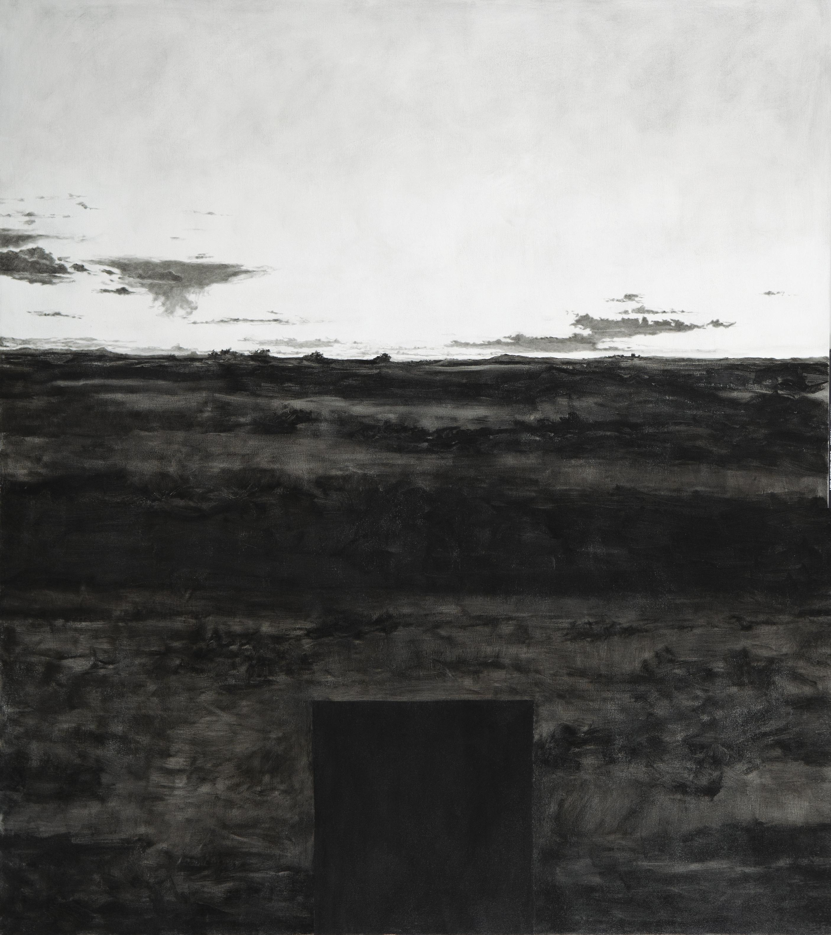 contemporary art, landscapes, skyscapes, contemporary painting, black and white paintings